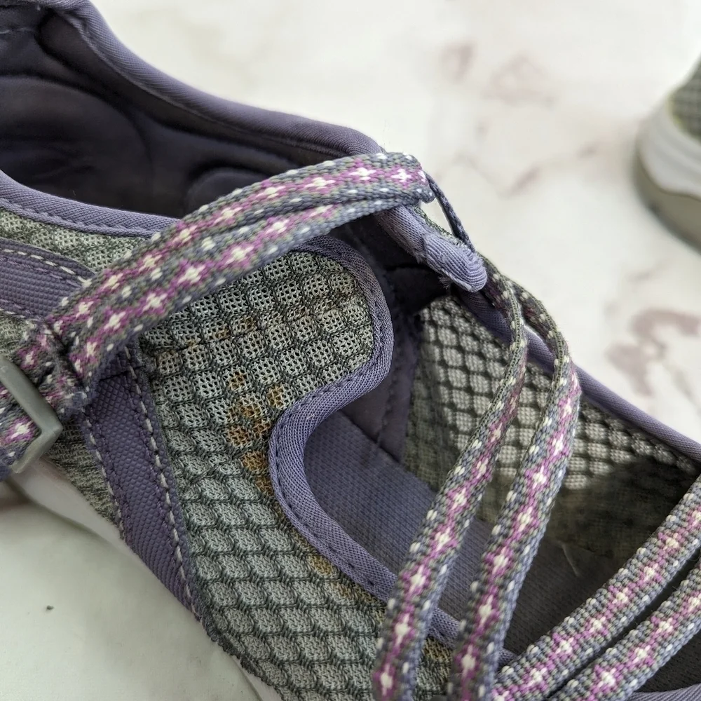 Chaco Sandal Womens 9.5 Purple Outcross Evo Free Bungee Laced Sport Shoe J105906